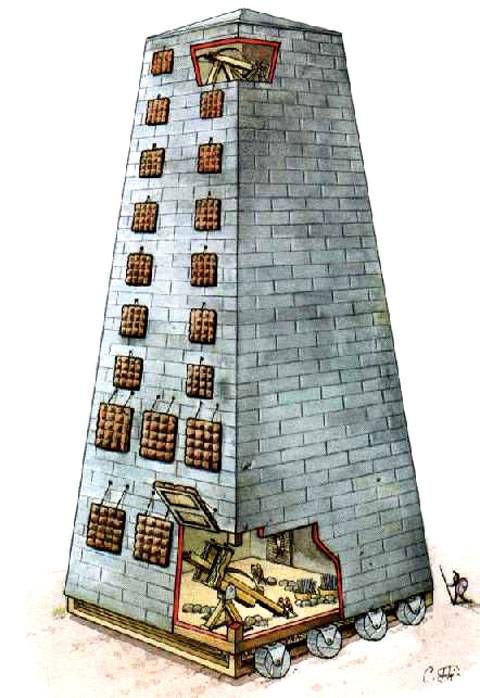 Torre de asedio movil Griega Torre de asedio movil Griega