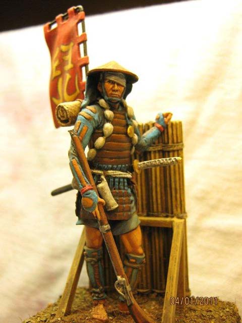 Ashigaru Siglo XVI, Arcabucero - Escala 54mm