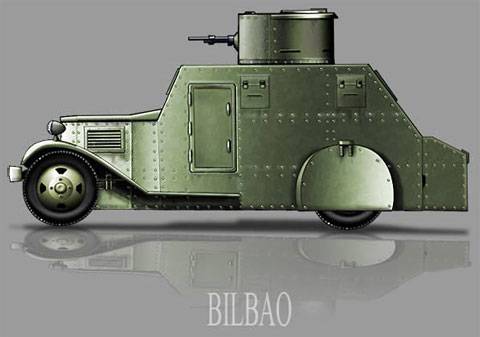 El chasis de la auto-ametralladora Bilbao pertenec&iacute;a a un cami&oacute;n Dodge 4x2 1930, y dispon&iacute;a de un motor Chrysler de seis cilindros que le permit&iacute;a alcanzar los 50Km./h. en carretera.
