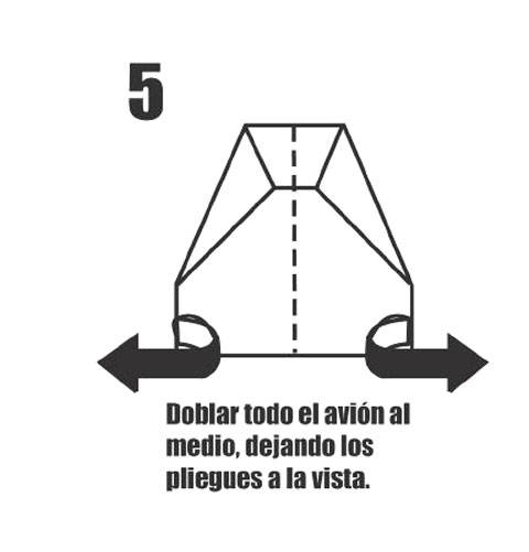 Avion de Papel Paso a Paso Modelo Cazador