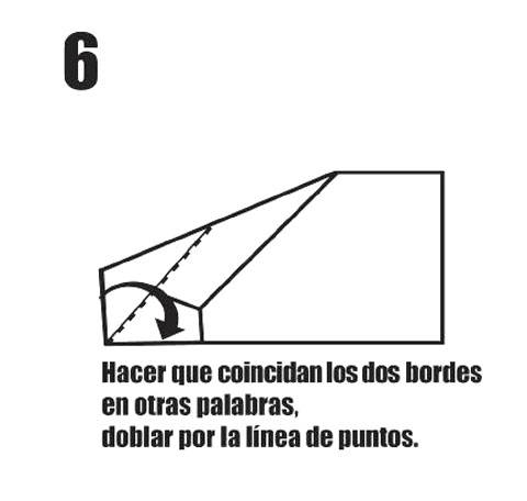 Avion de Papel Paso a Paso Modelo Cazador