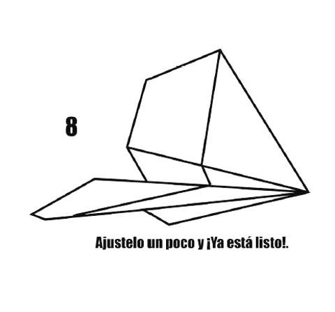 Avion de Papel Paso a Paso Modelo Fluot. 