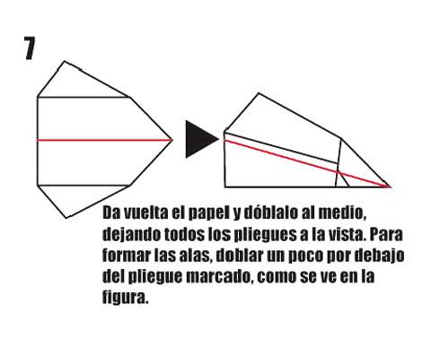 Avion de Papel Paso a Paso Modelo Mini Jet