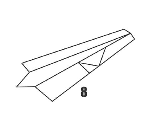 Avion de Papel Paso a Paso Modelo Planeador