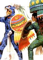 Los aztecas, luego de haber recorrido diversos lugares, se establecieron definitivamente, a principios del siglo XIV d C., en el valle de M&eacute;xico.  All&iacute; fundaron su ciudad capital llamada Tenochtitl&aacute;n, ubicada en la zona del lago Texcoco.