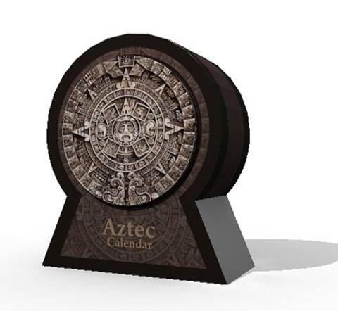Recortable de Papel de un Calendario Azteca