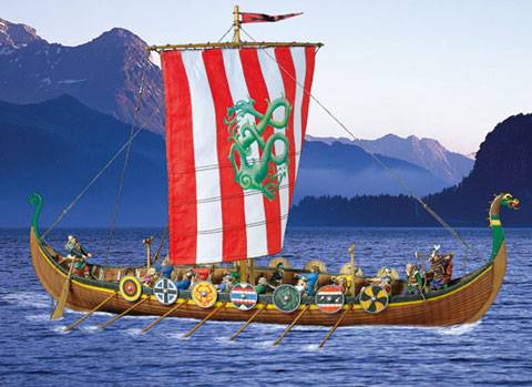 Barco Vikingo de la firma espa&ntilde;ola,  Andrea Miniaturas