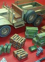 Recortable de Papel Camioneta Militar Bedford