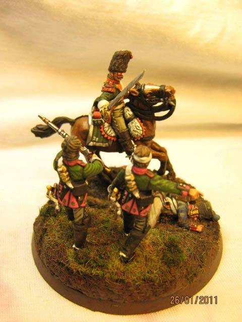 Dragones Franceses en Combate - Escala 28mm.  