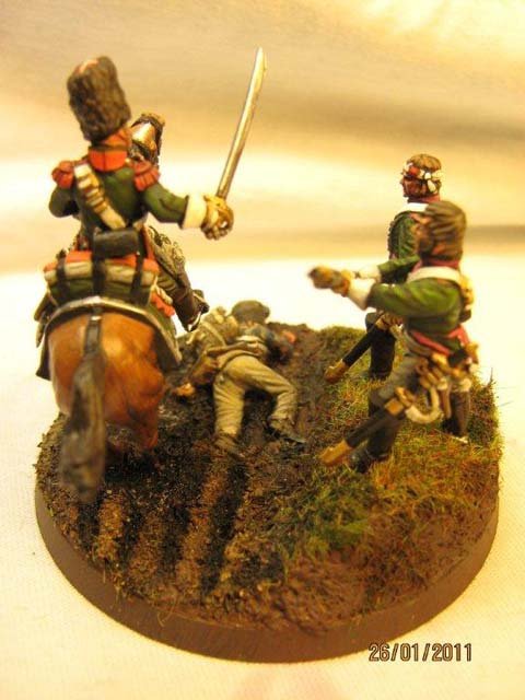 Dragones Franceses en Combate - Escala 28mm.  