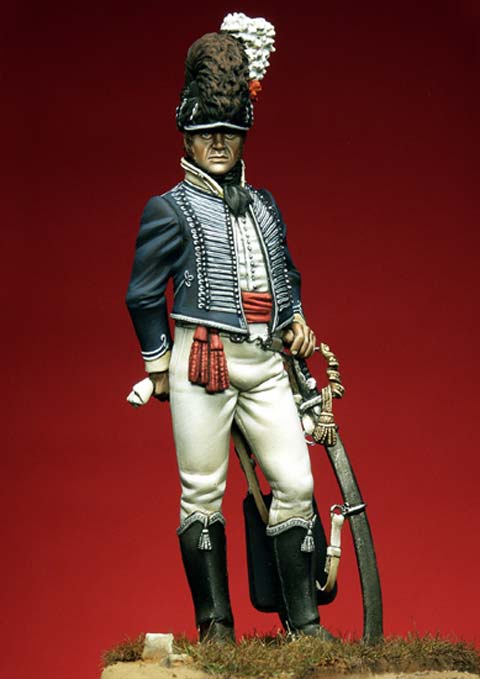 Oficial de Dragones Britanico - Escala 54mm.
