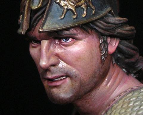 Busto de un Hoplita, un Se&ntilde;or de la Guerra ateniense en el a&ntilde;o 490 antes de Cristo. - Foto 2