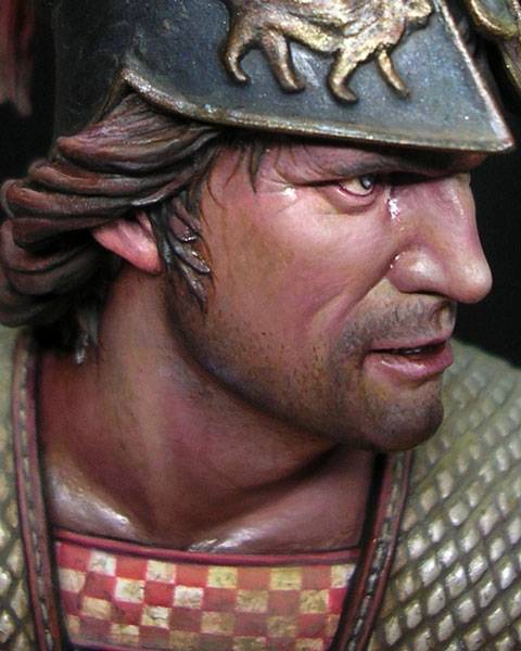 Busto de un Hoplita, un Se&ntilde;or de la Guerra ateniense en el a&ntilde;o 490 antes de Cristo. - Foto 3