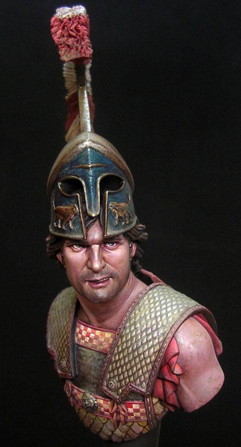 Busto de un Hoplita, un Se&ntilde;or de la Guerra ateniense en el a&ntilde;o 490 antes de Cristo. - Foto 4