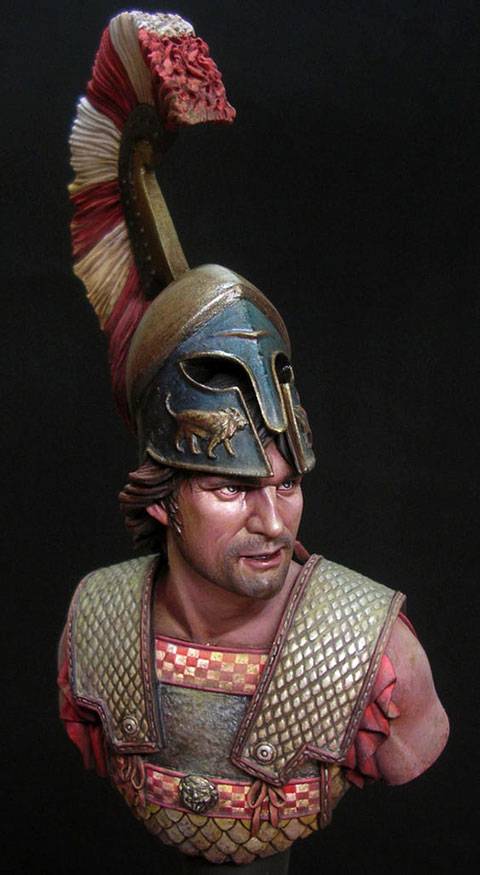 Busto de un Hoplita, un Se&ntilde;or de la Guerra ateniense en el a&ntilde;o 490 antes de Cristo. - Foto 5