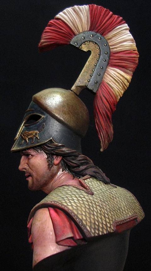 Busto de un Hoplita, un Se&ntilde;or de la Guerra ateniense en el a&ntilde;o 490 antes de Cristo. - Foto 7