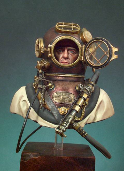 Busto de un Buzo de la U.S. Navy - 1941