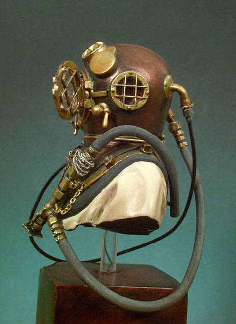 Busto de un Buzo de la U.S. Navy - 1941