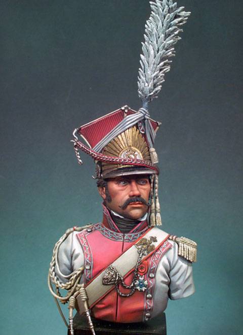 Busto de un Lancero Polaco durante 1810