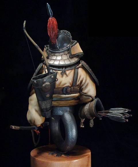 Busto de un Guerrero Mongol