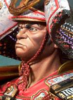 Busto de un Guerrero Samurai 