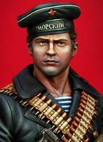 soldado de la infanteria naval sovietica durante la segunda guerra mundial. 