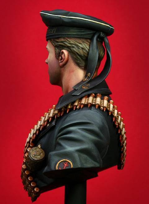 soldado de la infanteria naval sovietica durante la segunda guerra mundial. 