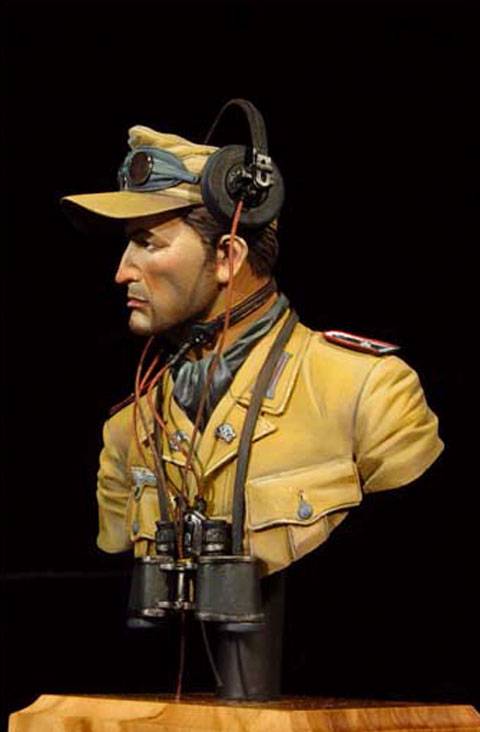 Busto de un Oficial de Comunicaciones de un Panzer. 
