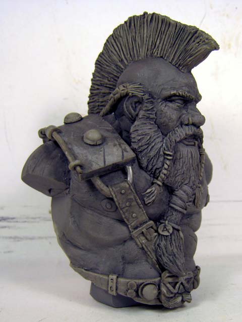 Busto Guerrero Enano con Cresta