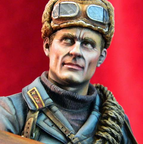 Busto Oficial Sovietico del Cuerpo de Monta&ntilde;a 1942 - Escala 1/10