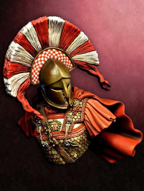 Busto Guerrero Spartano - Escala 1/9