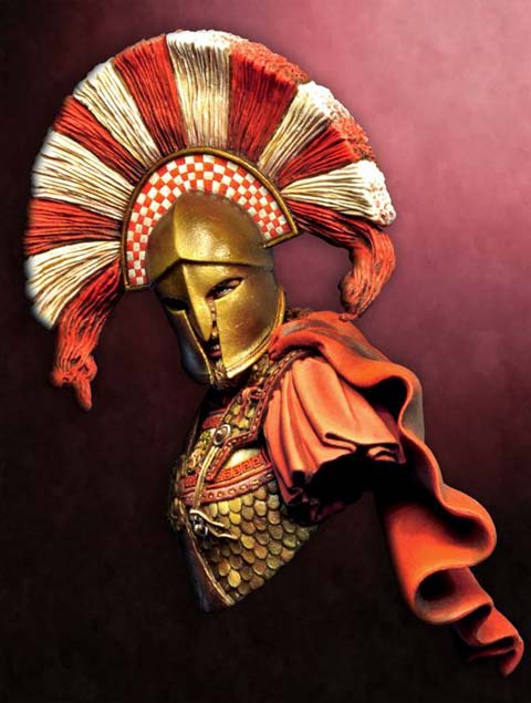 Busto Guerrero Spartano - Escala 1/9