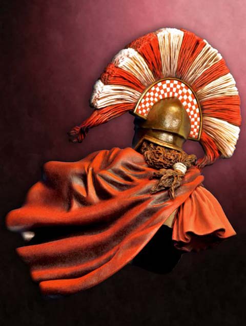Busto Guerrero Spartano - Escala 1/9
