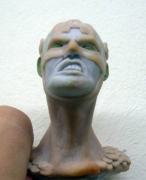 Busto del Busto del Capitan America Paso 6