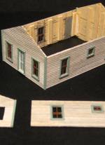 Construccion de un Barracon Minero con Porche - Scratchbuilding
