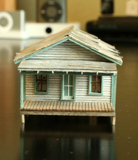 Construccion de un Barracon Minero con Porche - Scratchbuilding