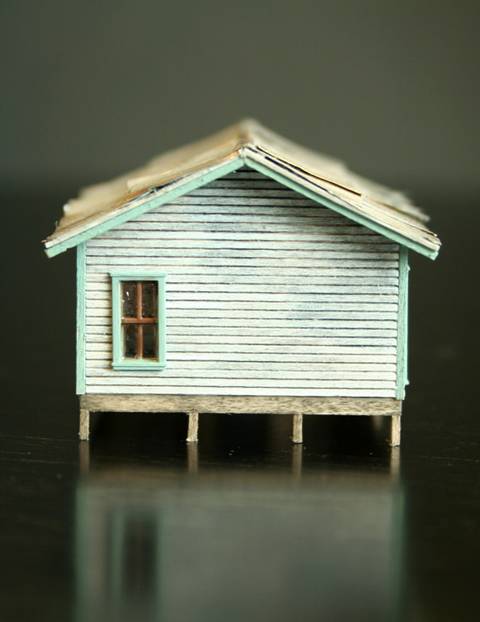 Construccion de un Barracon Minero con Porche - Scratchbuilding