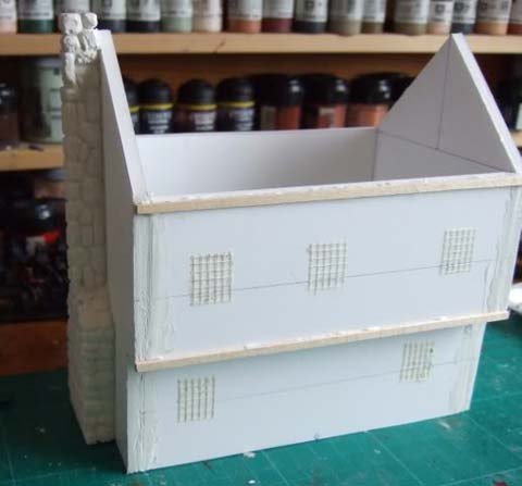 Casa Estilo Tudor - Escala 28mm - Scrath