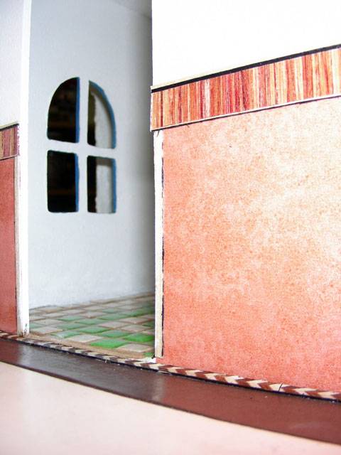 Interior Casa de Mu&ntilde;ecas  Victoriana Georgiana