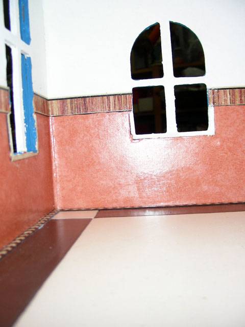 Interior Casa de Mu&ntilde;ecas  Victoriana Georgiana