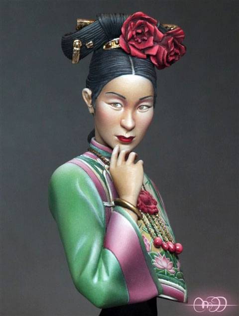 Busto de Beijin Belle de la Casa de miniaturas Pilipili miniatures a escala 1/6