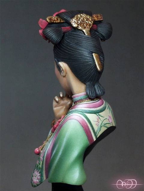 Busto de Beijin Belle de la Casa de miniaturas Pilipili miniatures a escala 1/6