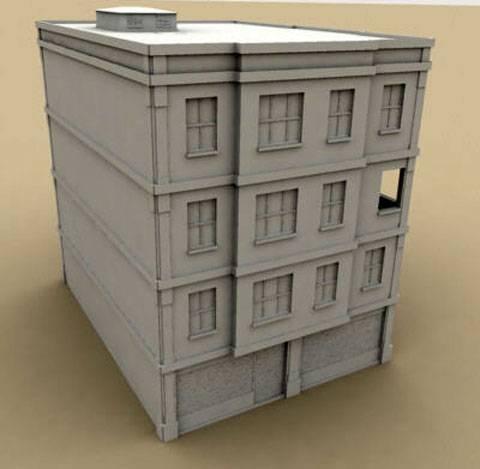 Edificio en Carton Pluma