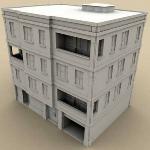 Edificio en Carton Pluma