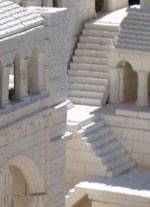 Escenografia sobre los edificios de Minas Tirith.