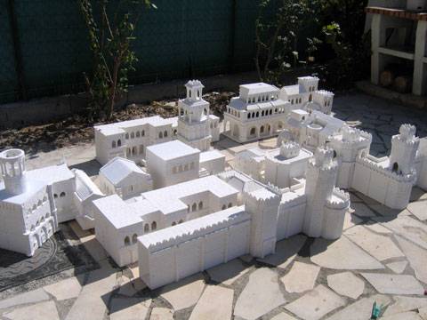 Escenografia sobre los edificios de Minas Tirith.