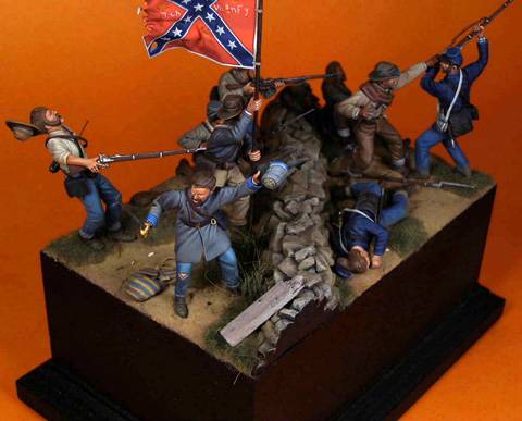 Diorama sobre la Guerra Civil Americana