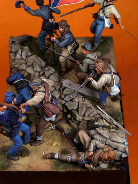 Diorama sobre la Guerra Civil Americana