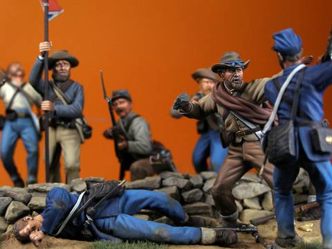Diorama sobre la Guerra Civil Americana