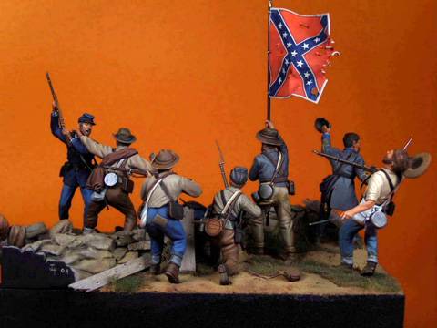 Diorama sobre la Guerra Civil Americana